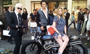 Karl Lagerfeld Comissioned Triton Motorcycle for Chanel