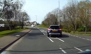Karma Comes for Careless Mercedes Driver on Scottish Road