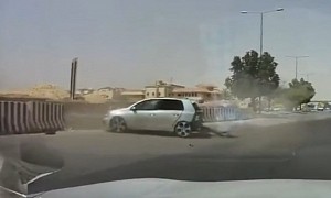 Karma Is a Bitch, an Impatient Volkswagen Golf GTI Driver Finds Out the Hard Way