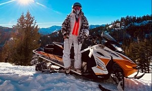 Karol G Switches From Motorcycles to Snowmobiles, Has Snow Adventures on Ski-Doo