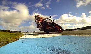 Kate Peck Rides a MotoGP Bike with Mick Doohan [Video Link]
