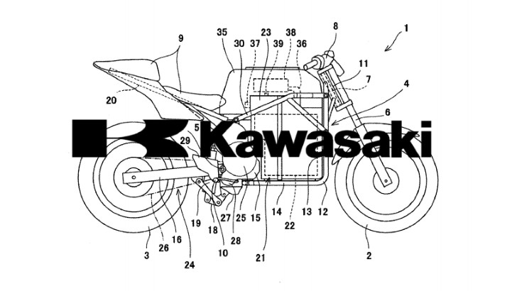Electric Kawasaki patent sketch
