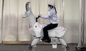 Kawasaki Introduces Bex, the Robot Goat That You Can Ride