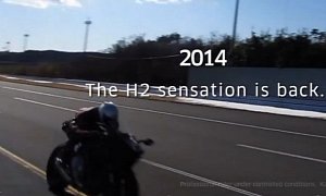 Kawasaki Ninja H2 Is Too Fast, Couldn't Get a Better Shot