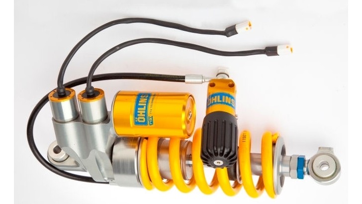 Ohlins electronically-controlled suspensions will be available for more bikes