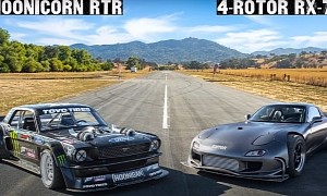 Ken Block Drag Races Rob Dahm in the "Close to 3,000 Horsepower" Battle of 2020