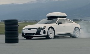 Ken Block Gets To Drift the Audi RS E-Tron GT, the Electric Car Fights Back