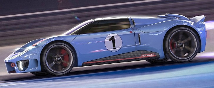 Ken Miles Ford GT Concept rendering