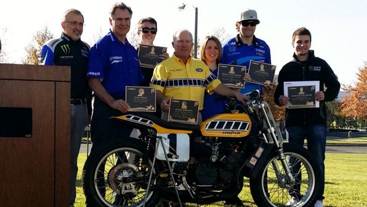 Kenny Roberts and Gary Jones Honored by Yamaha