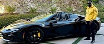 Kevin Hart Matches His Outfit to New Ferrari SF90 Spider, Says It’s the First in the U.S.