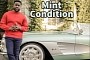 Kevin Hart Shows "Lil Swag" While Posing With His Chevrolet Corvette C1
