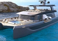 Kevlar-Hulled Catamaran Comes With Glass-Bottomed Pool: Meet the VisionF 100