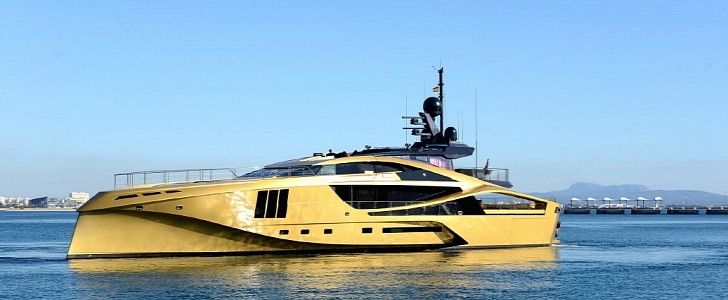 $31 million Khalilah is a golden pocket rocket, a superyacht with the heart of a racer