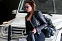 Khloe Kardashian Seen Driving Her White G-Wagon to the Gym