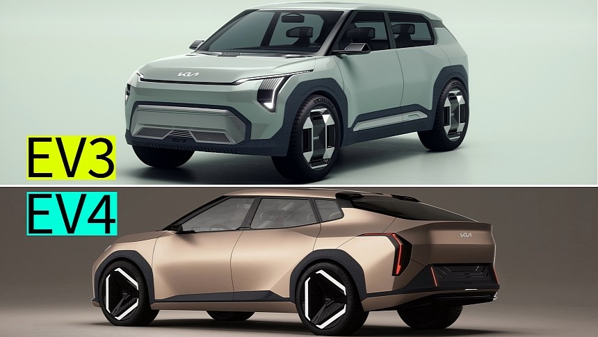 Kia Concept EV3 and Concept EV4