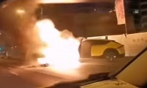Kia EV6 Crashes Into a Concrete Barrier and Burst Into Flames, Are EVs Safe Enough?