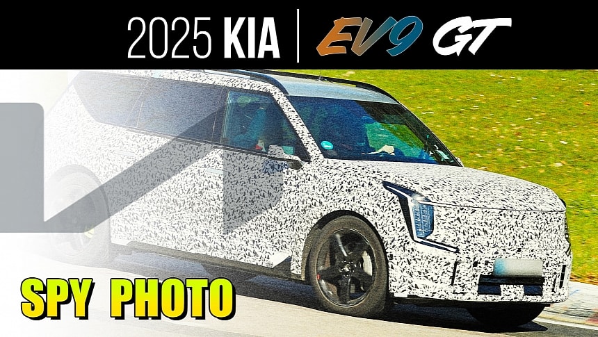 2026 Kia EV9 GT prototype on the Nurburgring