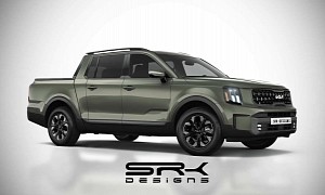 Kia Pickup Truck Rendered With Telluride Styling Cues, Doesn’t Look Half Bad