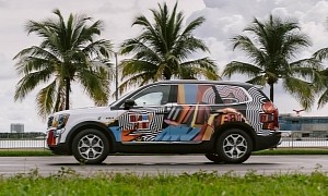 Kia Telluride Dons a Colorful Miami Heat Wrap Just in Time for NBA's Playoffs