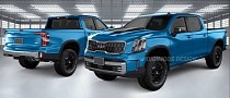 Kia Telluride Unofficially Morphs Into a Rugged Mid-Size Unibody Pickup Truck