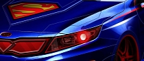 Kia Teses Superman-Themed Optima for Chicago Auto Show