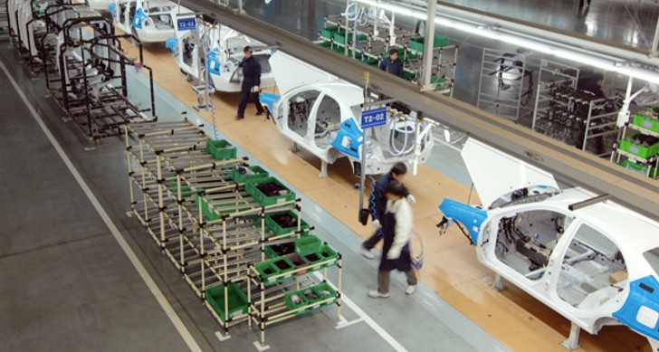 Kia assembly line in China