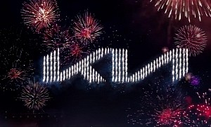 Kia Used “Pyrodrones” to Light Up Reinvented Logo, Set Guinness World Record