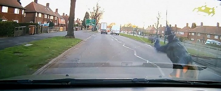 Boy is hit by learner driver, thrown in the next lane, walks away unhurt