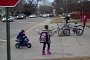 Kid Riding Motorcycle to Kindergarten Is Surely Cool, But Not That Safe