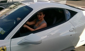 Kim Kardashian Buys White Ferrari 458 Italia