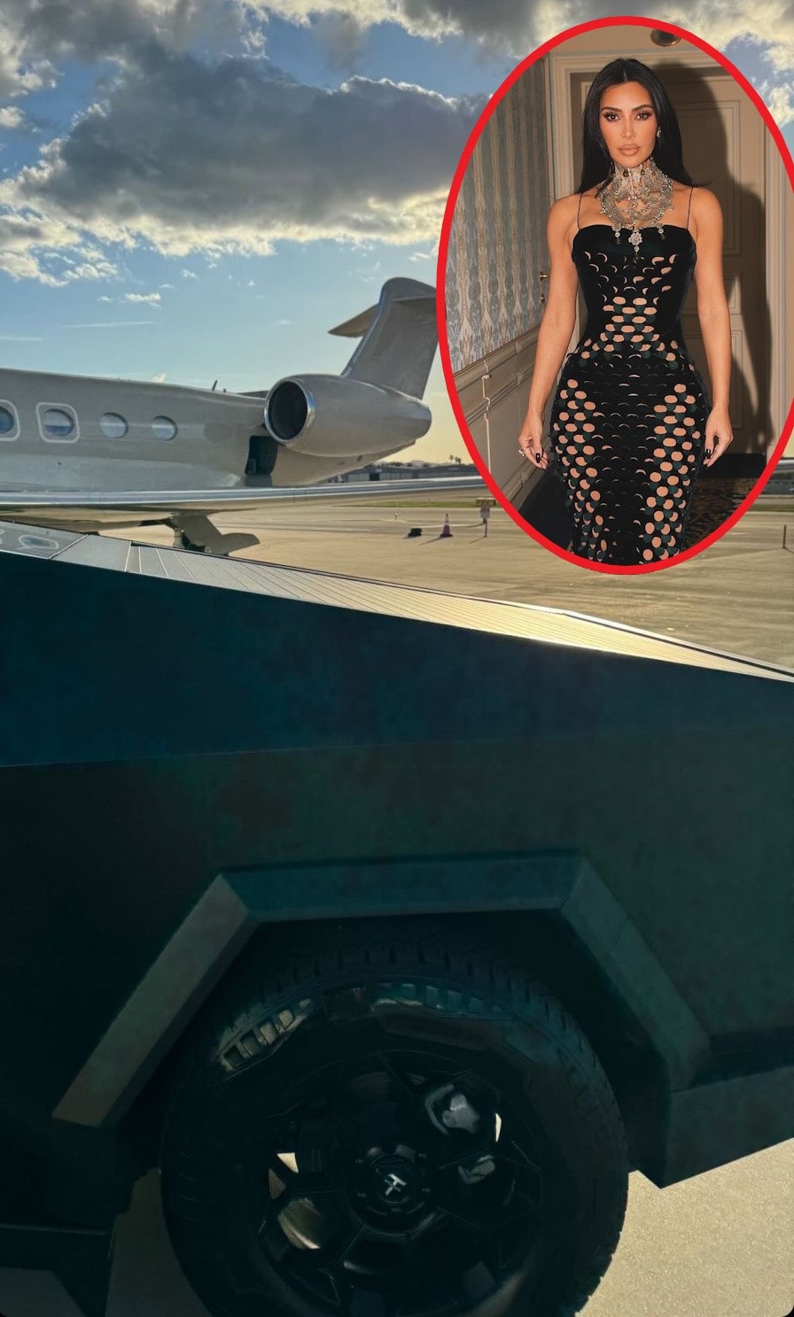 Kim Kardashian Parks Her Brand New Cybertruck Next to Her $150