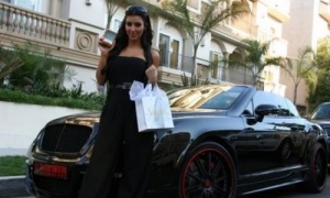 Kim Kardashian's Bentley is Out of the Shop