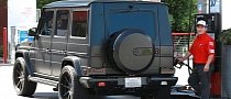 Kim Kardashian Seen Driving Her G-Wagon: Too Cool to Fill the Tank Herself