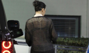 Kim Kardashian Spotted Gassing Her Range Rover