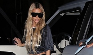 Kim Kardashian Gets Her New Range Rover, Takes Her Kids for a Spin
