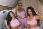 Kim Kardashian Throws Pajama Party on Board a Luxury Jet for Her Friend