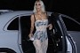 Kim Kardashian Wears Lace Dress for Birthday Dinner, Her Maybach Was Also on Point