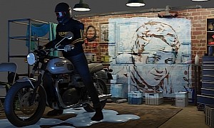 King of Cool Racing Team NFTs Celebrate Steve McQueen and His Motorcycle-Painted Portrait