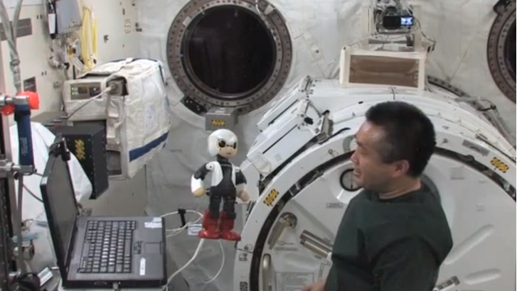 Toyota Kirobo Robot Talking in Space