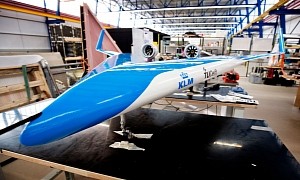 KLM and Tudelft Germany “Flying V” Soars Through Its First Scale Model Flight