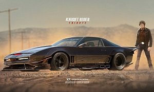Knight Rider KITT Car Gets a Futuristic Makeover with Racing Spoilers