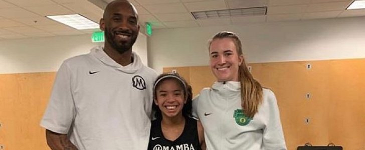 The late Kobe Bryant and his daughter GiGi, an up and coming basketball star herself