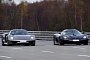Koenigsegg Agera R Drag Races 918 Spyder to 200 MPH on Papenburg High-Speed Oval