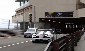 Koenigsegg CCX Driving Through Monte Carlo Scares the Bejesus Out of a Girl
