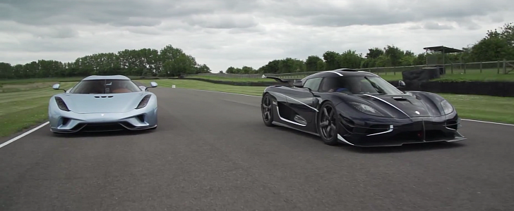 Koenigsegg One:1 and Regera next to each other