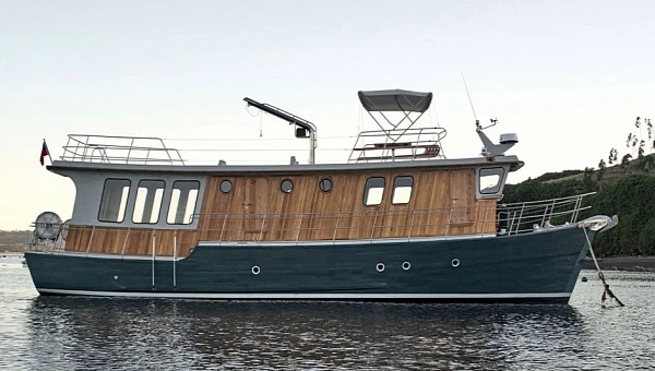 Restored 1970s Kon-Tiki boat
