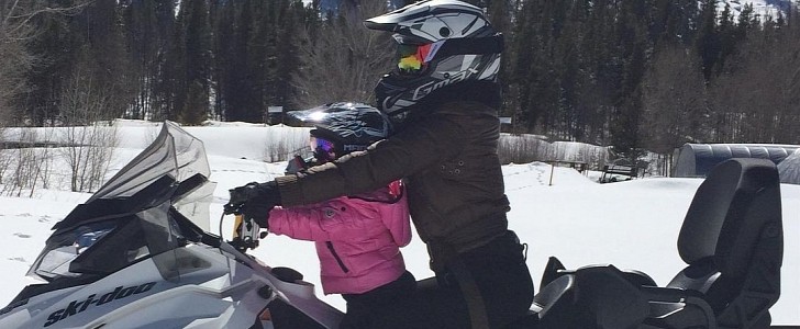 Kourtney Kardashian Snow Adventure on Ski-Doo