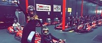 Kris Jenner and Khloe Kardashian Hit the Go-Kart Track