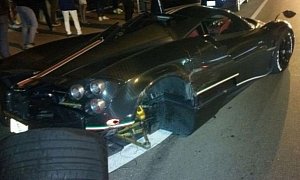 Kris Singh's Pagani Huayra La Monza Lisa Crashes in Miami