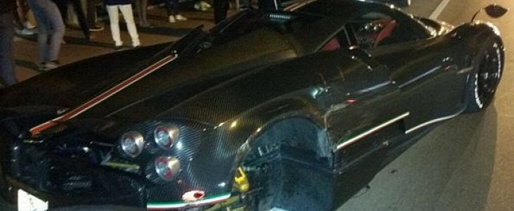 Khris Sigh's Pagani Huayra La Monza Lisa Crashes in Miami